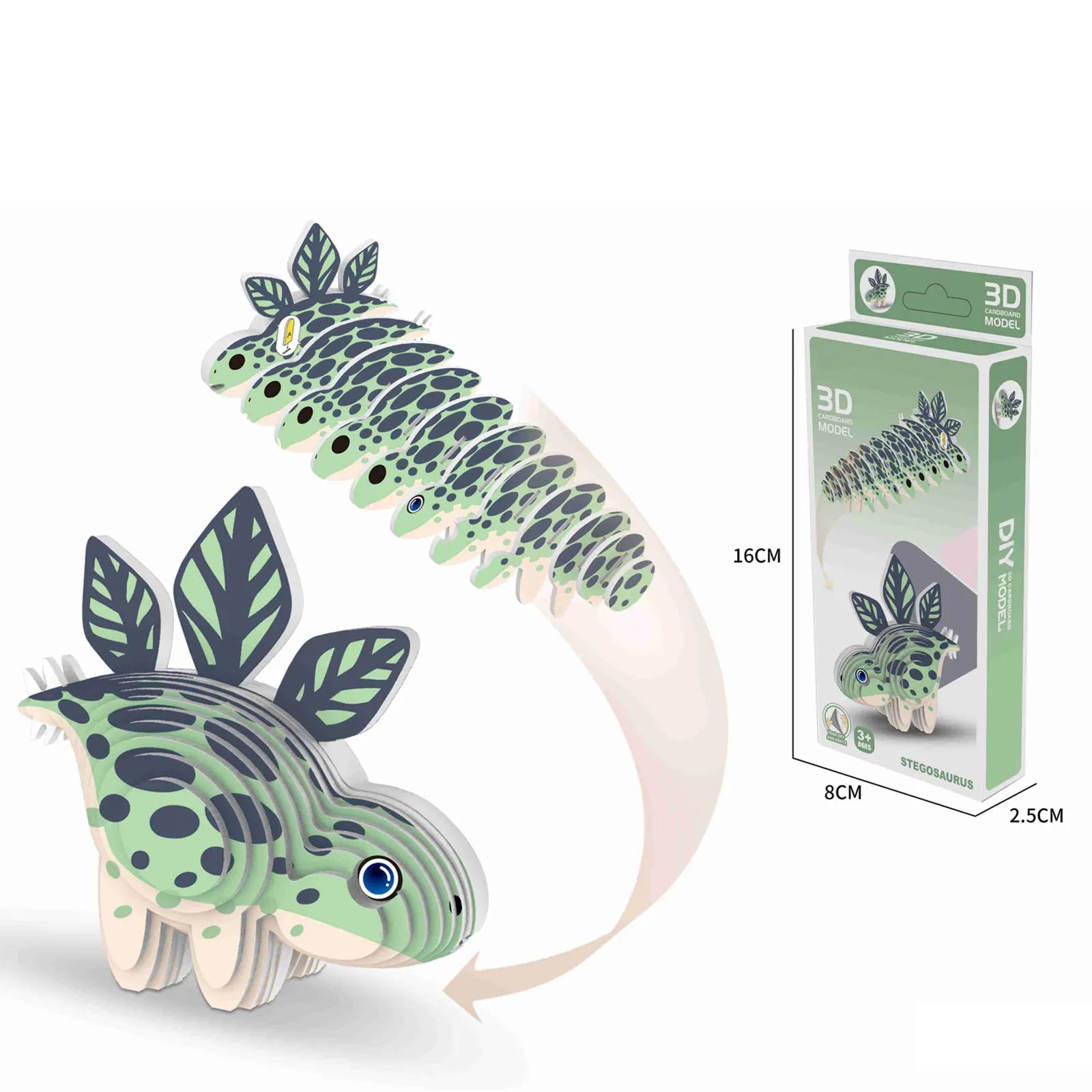 New Dinosaur 3D Puzzles For Kids Educational Toys Dinosaur Animal Model Paper DIY Manual Assembly
