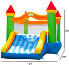 Yard Inflatable Bounce House With Slide 12*9*8ft Bounce House For Kids 5-12 Bouncer With Blower For Outdoor