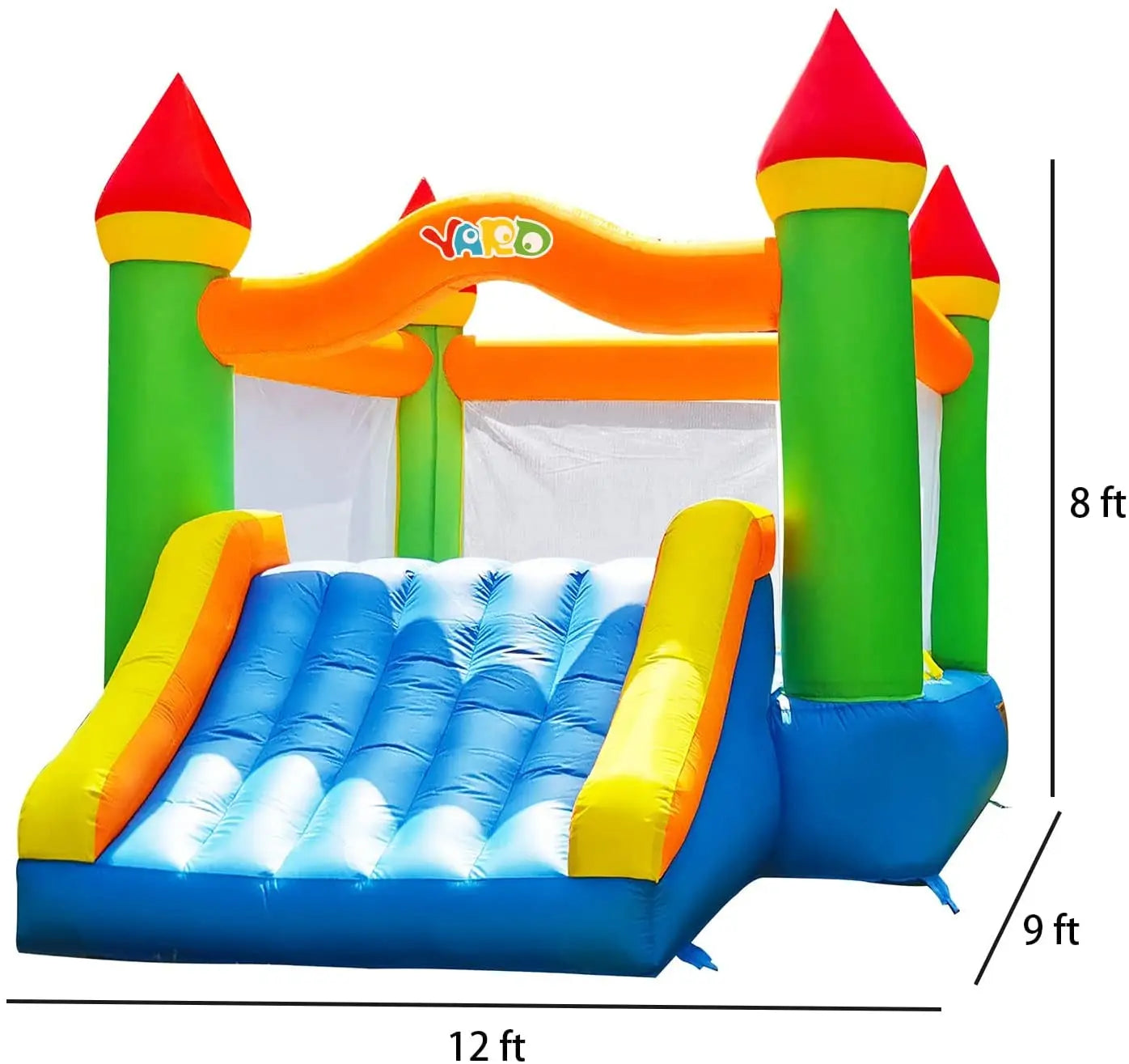 Yard Inflatable Bounce House With Slide 12*9*8ft Bounce House For Kids 5-12 Bouncer With Blower For Outdoor