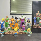 28cm Anime Dragon Ball Kids Krillin Son Gohan Trunks PVC Action Figures Model Collection Desktop