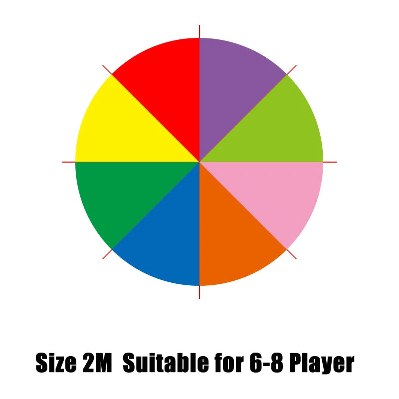 2-4M Kids Play Parachute Rainbow Outdoor Children Games Fun Playground Kindergarten School Group Exercise