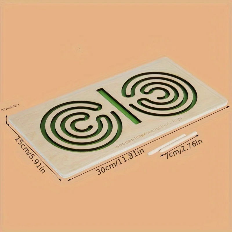 Children Left Right Brain Puzzle Toy Pen Movement Trajectory Control Training Hand Brain Coordination