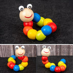 9 in 1 Wooden Montessori Toys Rattle Bell Drum Column Set Musical Instruments Sensory Early Baby