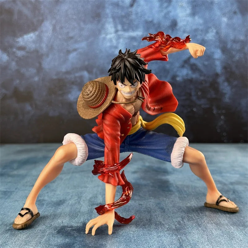 18cm One Piece Monkey D. Luffy Luffy Figures Battle Style Action Figures Anime Collection PVC Model Doll Toys