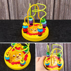 9 in 1 Wooden Montessori Toys Rattle Bell Drum Column Set Musical Instruments Sensory Early Baby