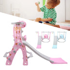 Climber Swing Set Children Play Slide Set Toddler Climber Swing Set with Basketball Hoop Outdoor Indoor