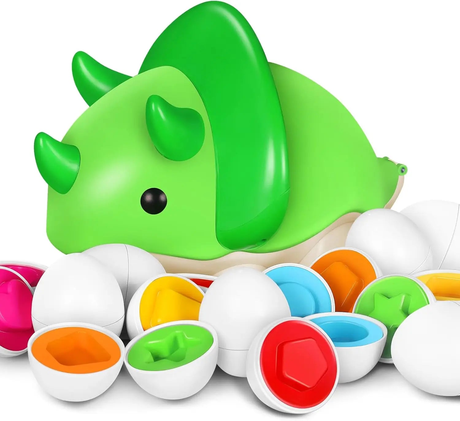 Montessori Educational Toys 2 Years Old Children Toy Eggs Toddler Sensory Puzzle Smart Eggs Colors Shapes