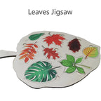 Montessori Leaf Jigsaw Puzzles Toy Wooden Plant Drawing Board Cognition Game Educational Painting Toy