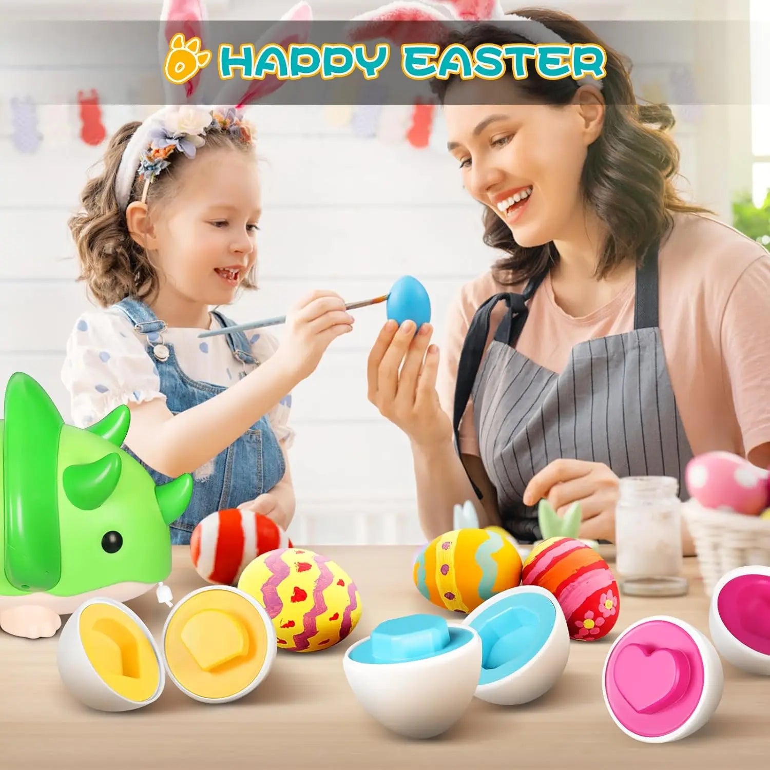 Montessori Educational Toys 2 Years Old Children Toy Eggs Toddler Sensory Puzzle Smart Eggs Colors Shapes