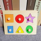Children Wooden Puzzle Montessori Toys for Baby 1 2 3 Years Old Kids Alphabet Number Shape Matching Early