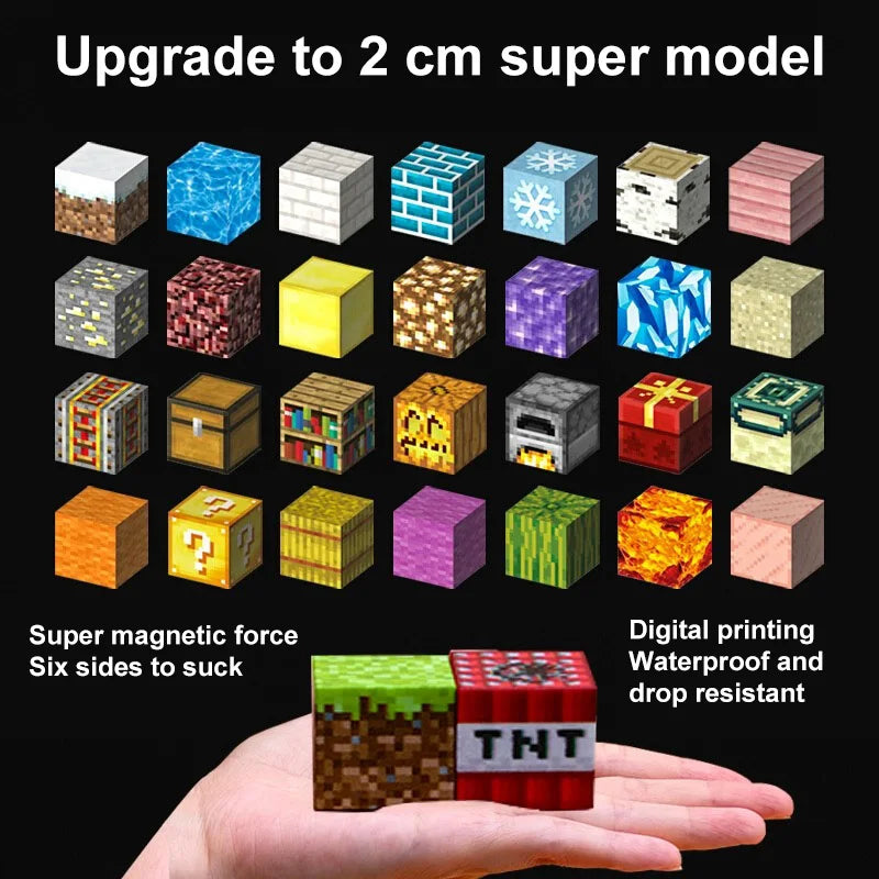 32-64pcs Magnetic Blocks-Build Scene Architectural Set  for Boys Girls Age 3+ Construction DIY Educational Toys
