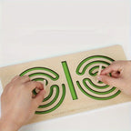 Children Left Right Brain Puzzle Toy Pen Movement Trajectory Control Training Hand Brain Coordination