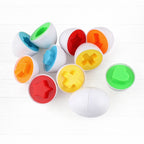 Montessori Educational Toys 2 Years Old Children Toy Eggs Toddler Sensory Puzzle Smart Eggs Colors Shapes