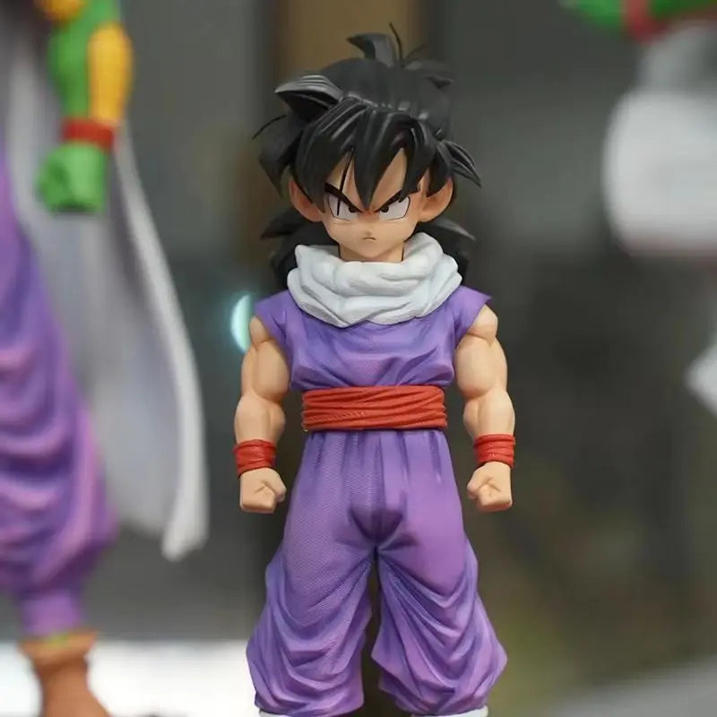 28cm Anime Dragon Ball Kids Krillin Son Gohan Trunks PVC Action Figures Model Collection Desktop