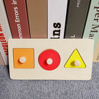 Children Wooden Puzzle Montessori Toys for Baby 1 2 3 Years Old Kids Alphabet Number Shape Matching Early