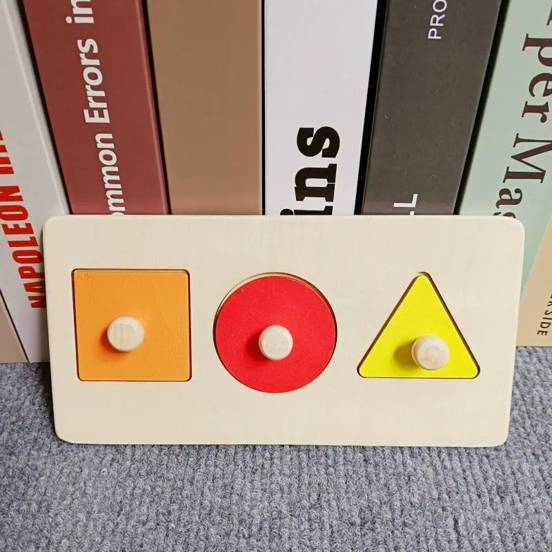 Children Wooden Puzzle Montessori Toys for Baby 1 2 3 Years Old Kids Alphabet Number Shape Matching Early