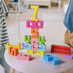 Stacking Blocks 3D Digital Puzzle Balance Game Building Blocks Puzzle Board Assembly Bricks Educational Toys