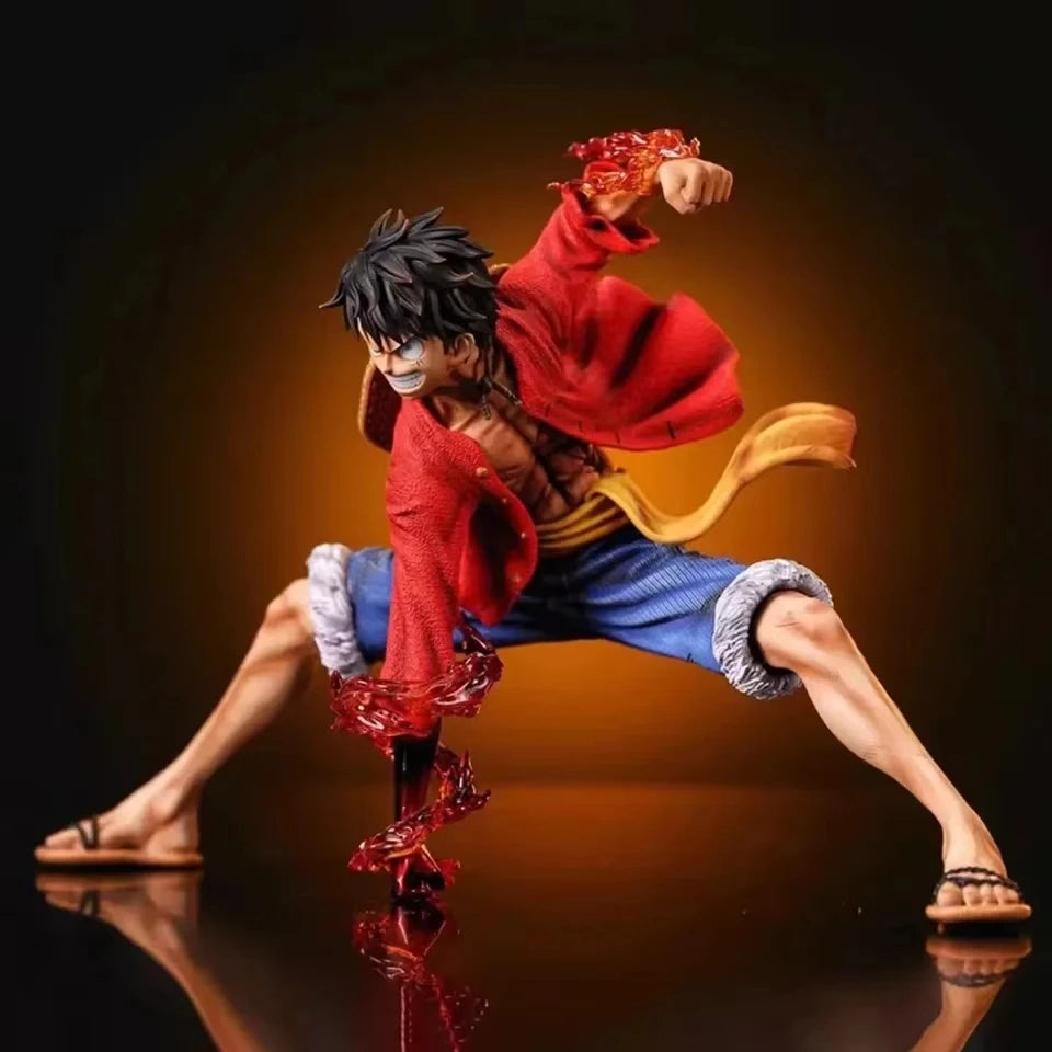 18cm One Piece Monkey D. Luffy Luffy Figures Battle Style Action Figures Anime Collection PVC Model Doll Toys