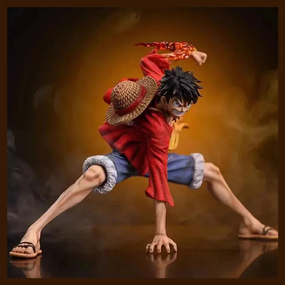18cm One Piece Monkey D. Luffy Luffy Figures Battle Style Action Figures Anime Collection PVC Model Doll Toys