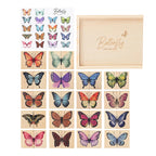 Baby Wooden Jigsaw Puzzle Toys Cartoon Butterfly Matching Game Baby Color Image Cognitive Toy Early