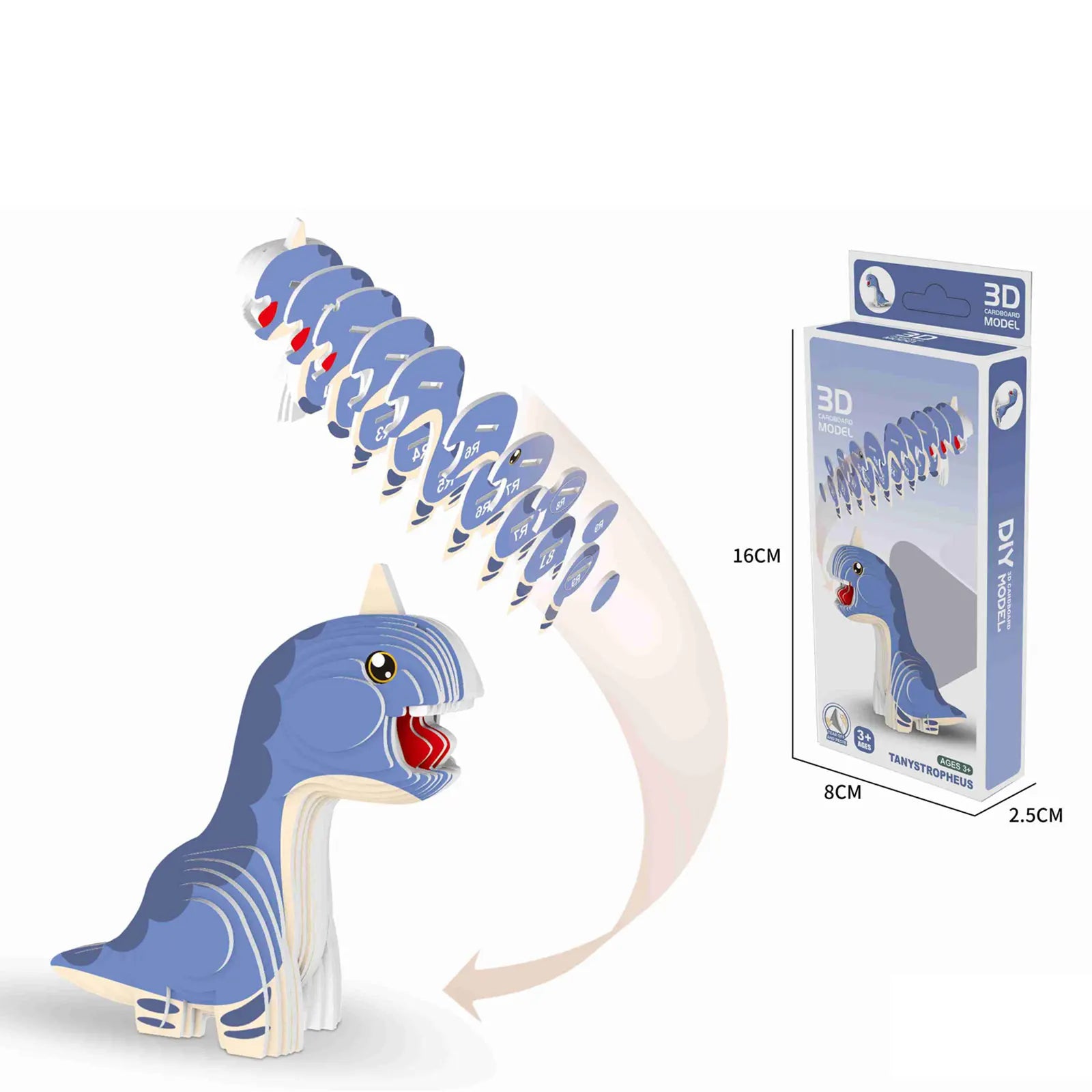 New Dinosaur 3D Puzzles For Kids Educational Toys Dinosaur Animal Model Paper DIY Manual Assembly