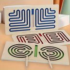 Children Left Right Brain Puzzle Toy Pen Movement Trajectory Control Training Hand Brain Coordination