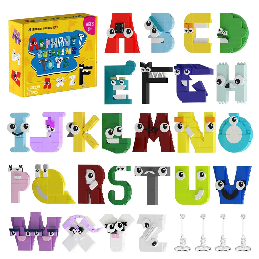 MOC Number Building Bricks One To Ten Math Digital Transforms DIY Educational Blocks Desktop Ornaments Toy