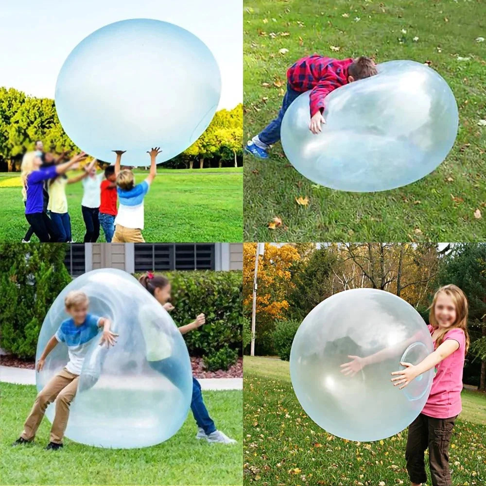 Kids Blow Up Balloon Toy Children Outdoor Soft Air Water Filled Bubble Ball Fun Party Game Summer Gift