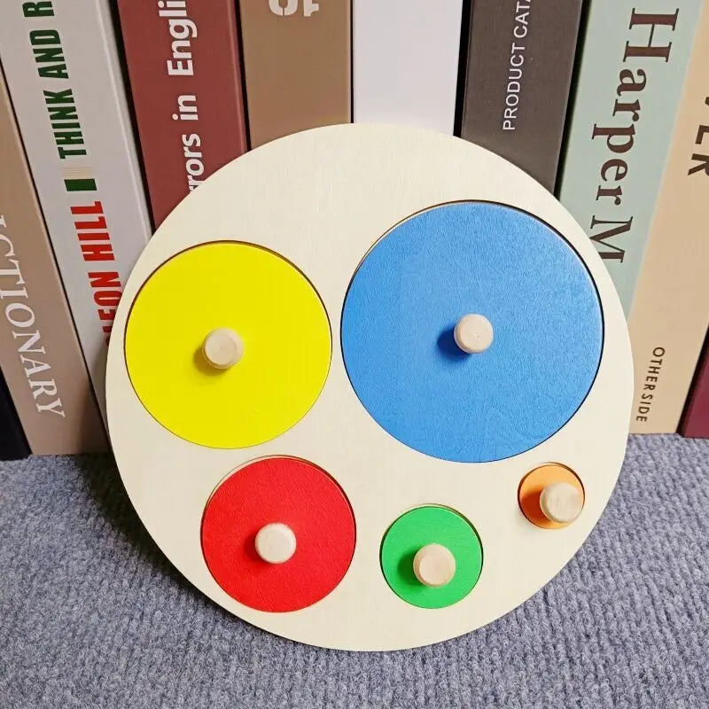 Children Wooden Puzzle Montessori Toys for Baby 1 2 3 Years Old Kids Alphabet Number Shape Matching Early