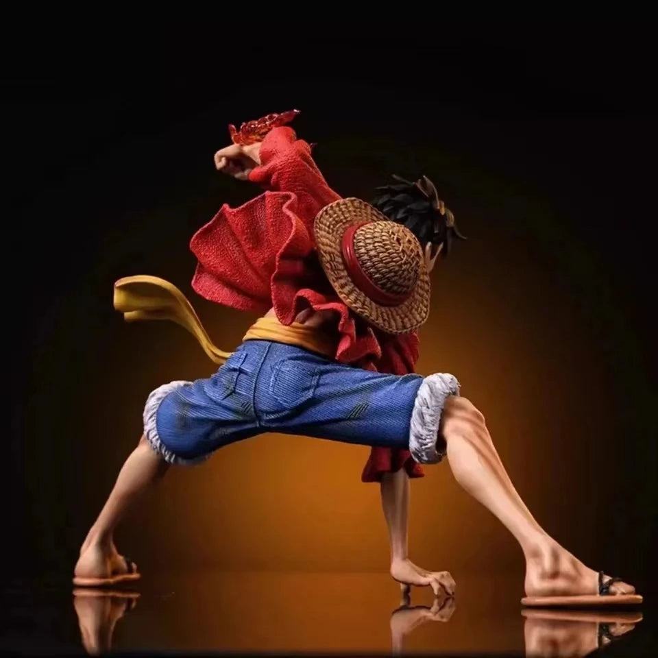 18cm One Piece Monkey D. Luffy Luffy Figures Battle Style Action Figures Anime Collection PVC Model Doll Toys