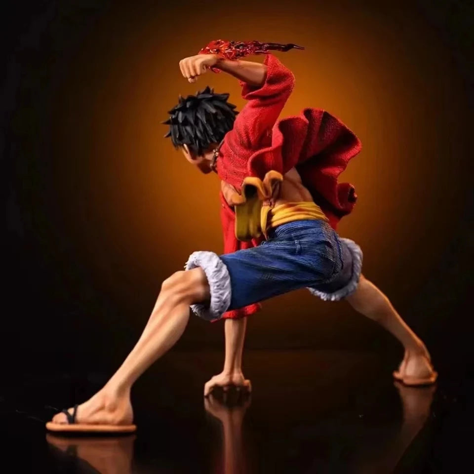 18cm One Piece Monkey D. Luffy Luffy Figures Battle Style Action Figures Anime Collection PVC Model Doll Toys