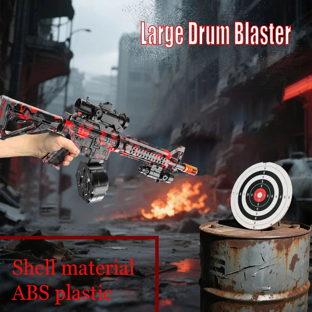 Electric Gel Ball Blaster Toys, Manual/Automatic Eco-Friendly Splatter Ball Blaster, Suitable For Outdoor Shooting