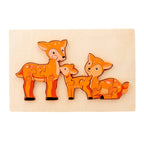 Wooden Educational Animal Jigsaw Puzzle Game Wooden animal parent-child puzzle Animal Puzzle Baby