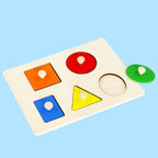 Children Wooden Puzzle Montessori Toys for Baby 1 2 3 Years Old Kids Alphabet Number Shape Matching Early